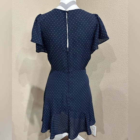 Altar’d State women’s navy blue dress with white polka dots - Picture 3 of 6